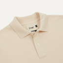 Washed Pique Polo - White