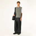 Alpaca Knit Vest - Grey