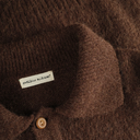 Alpaca Polo Sweater - Brown