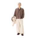 Checkered Boxy Shirt - Brown