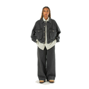 Boxy Denim Trucker - Black