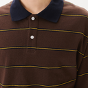 Boxy Jersey Polo - Brown