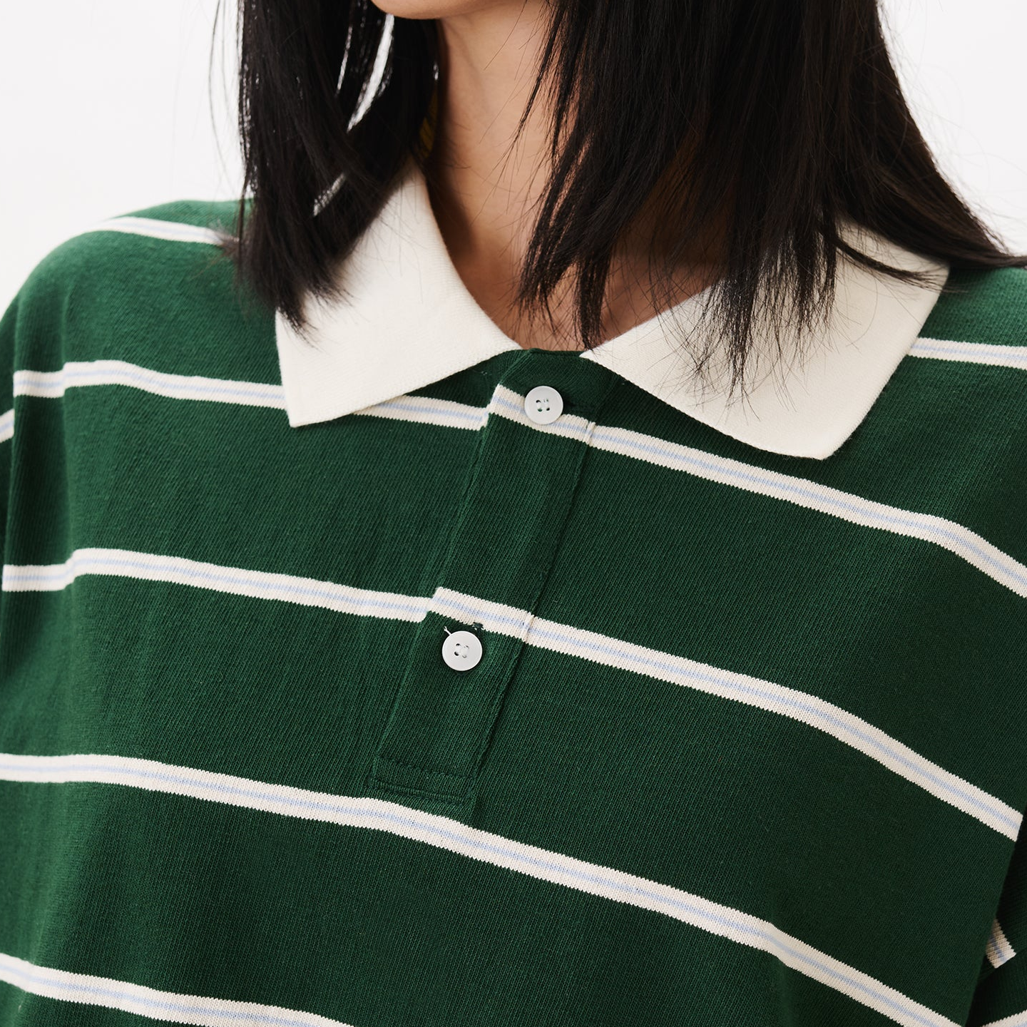 Estudio Niksen Boxy Jersey Polo - Green – Stomping Ground