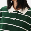 Boxy Jersey Polo - Green