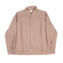 Boxy Pleated Shirt - Red Checkered