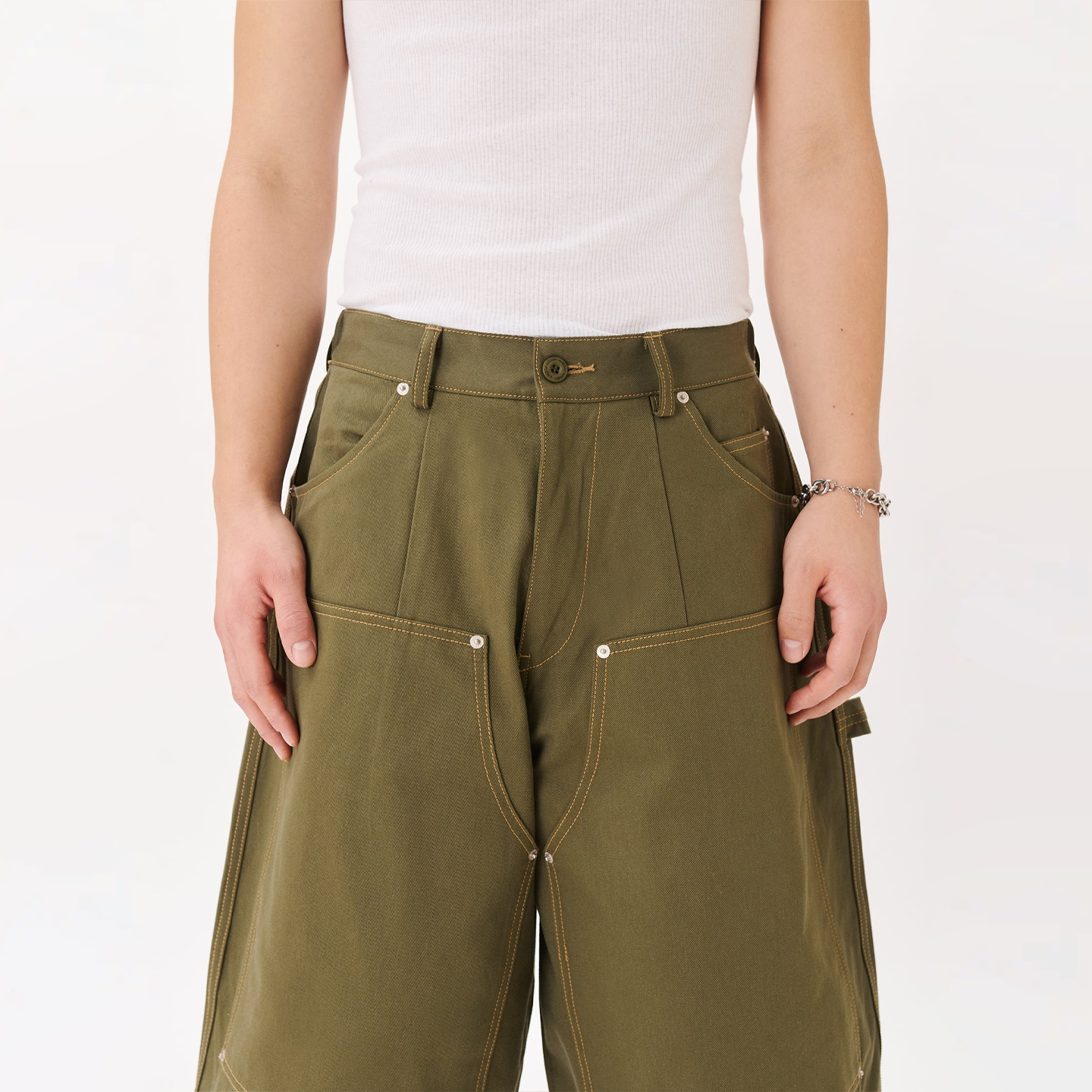 Estudio Niksen Carpenter Wide Shorts - Khaki – Stomping Ground