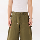 Carpenter Wide Shorts - Khaki