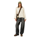 Crochet Boxy Sweater - Ivory