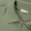 Double Zip Up Pocket Sweater - Sage