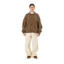 Cardigan Boutons Détachés - Marron
