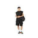 Muscle Cropped Tee - Black