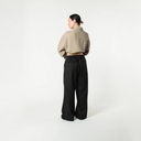 Pintuck Maxi Trousers - Black