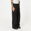 Pintuck Maxi Trousers - Black