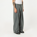 Pintuck Maxi Trousers - Grey