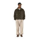 Pintuck Wide Trousers - Beige