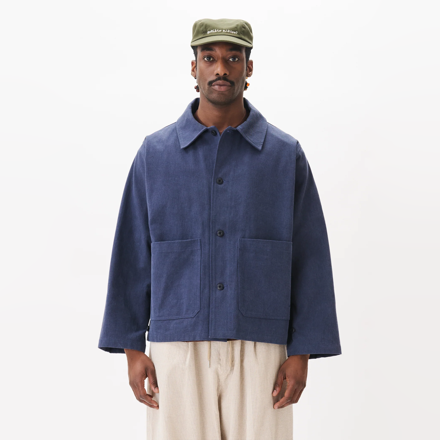 Estudio Niksen Plain Chore Jacket - Blue – Stomping Ground