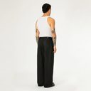 Side-button Denim Jeans - Black Denim