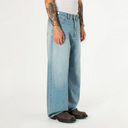 Side-button Denim Jeans - Blue