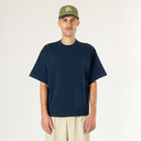 Signature Cropped Tee - Navy