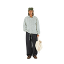 String Pocket Shirt - Navy Stripe