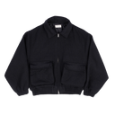 Tweed Bomber Jacket - Black