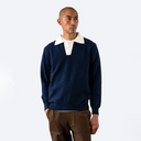 Appa Knitted Polo - Navy