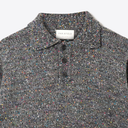 Kier Knitted Polo - Grey / Multi Fleck