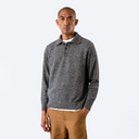 Kier Knitted Polo - Grey / Multi Fleck