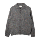 Kier Knitted Polo - Grey / Multi Fleck