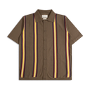 Velzy Knitted Shirt - Brown/Multi Canopy Stripe