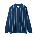 Zigger Knitted Shirt - Blue Textured Stripe