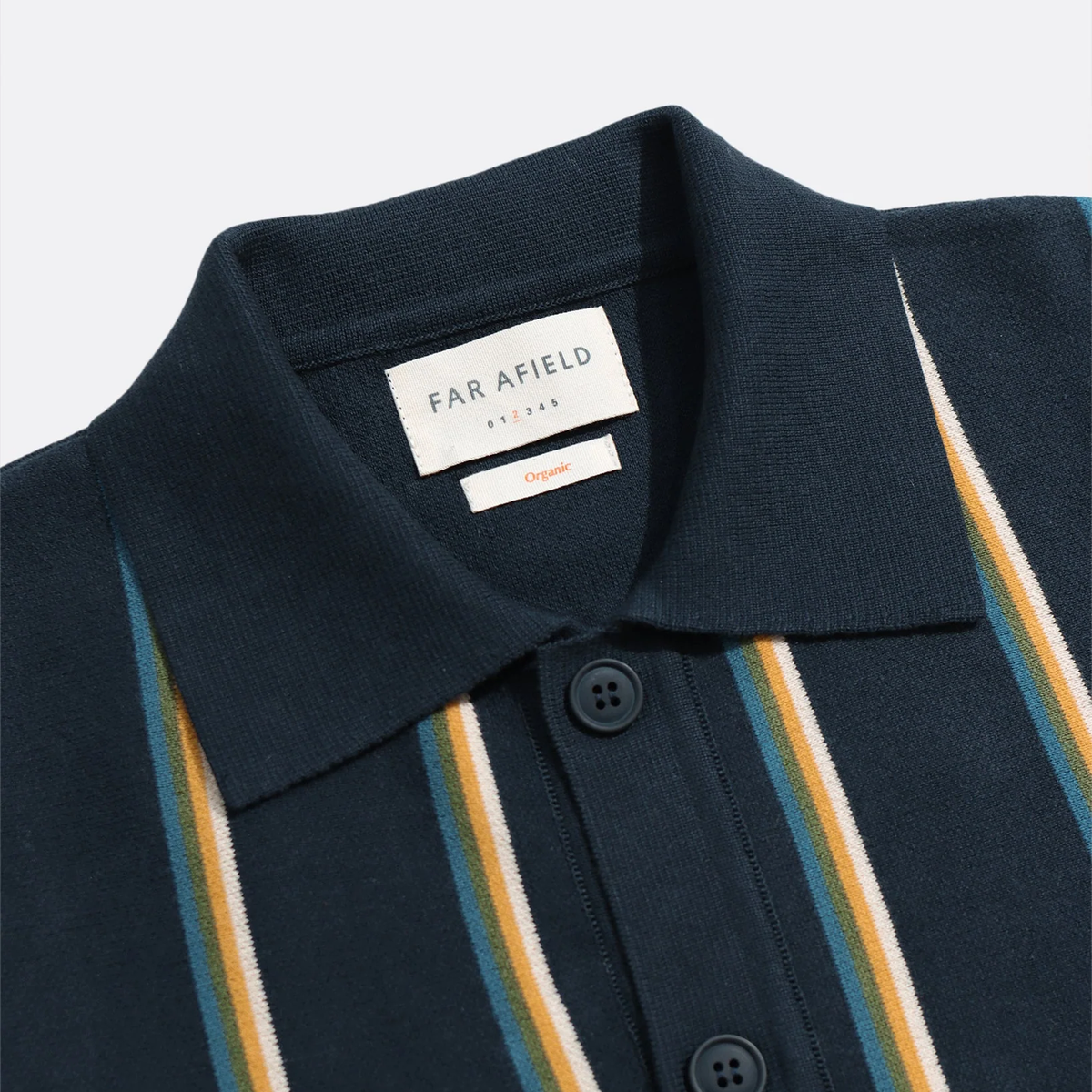 Far Afield Zigger Cardigan - Kuki Stripe - Navy/Multi – Stomping Ground