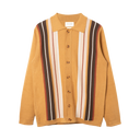Zigger Knitted Shirt - Camel Multi Stripe