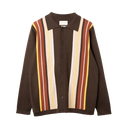 Zigger Knitted Shirt - Brown Multi Stripe