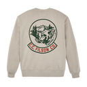 Bear Graphic Crewneck Sweatshirt - Vintage Khaki