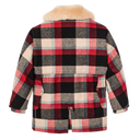 Lined Wool Packer Coat - Red Multi Plaid