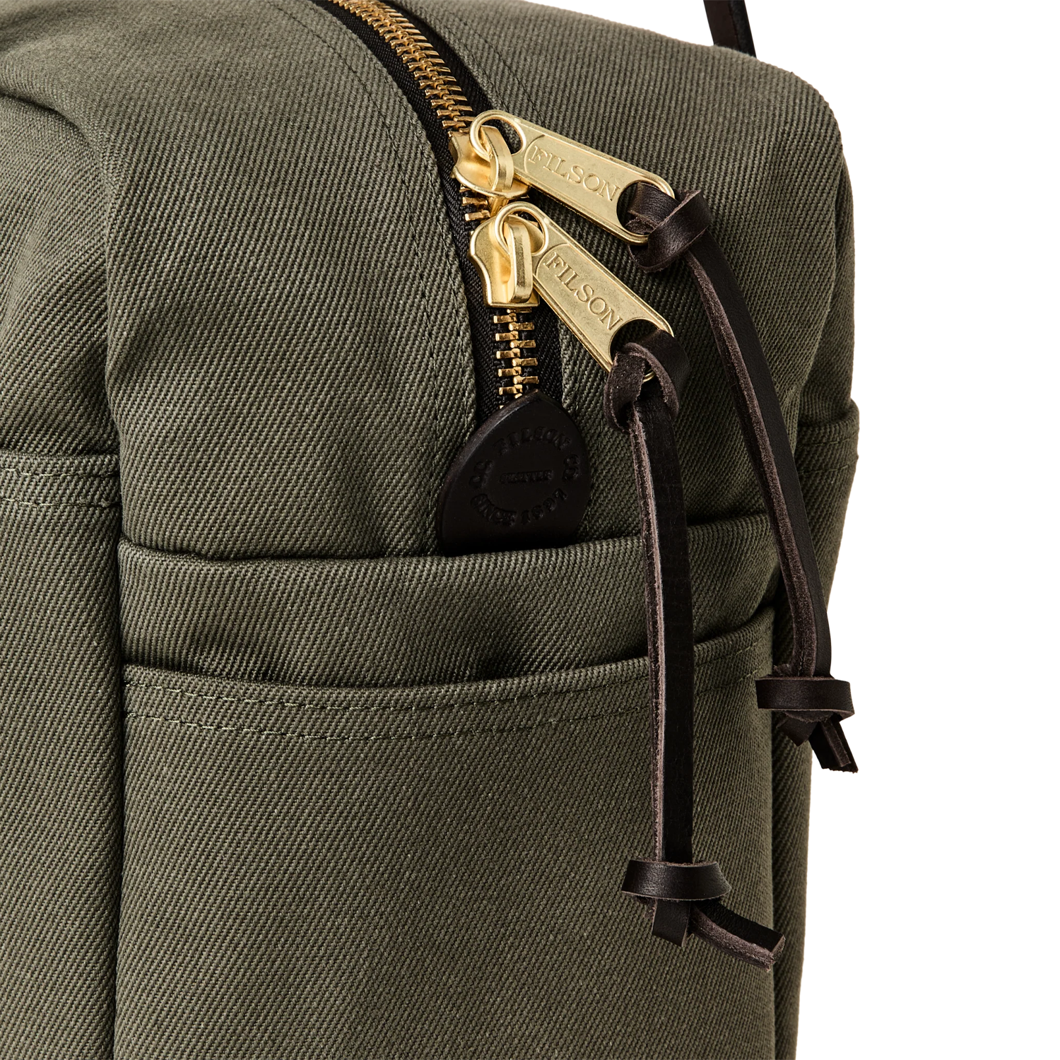 Filson Rugged Twill Tote Bag w/ Zipper - Otter Green – Stomping Ground