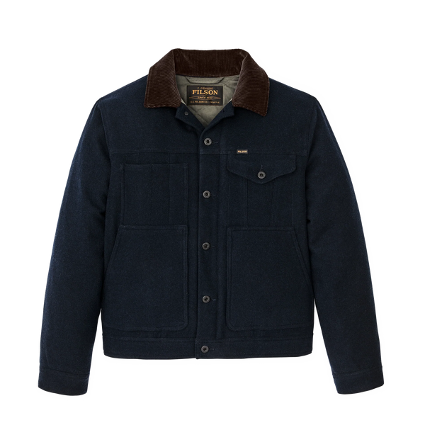 Filson Spokane Insulated Wool Short Cruiser - Navy – Stomping Ground