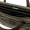 Tin Cloth Compact Briefcase - Otter Green