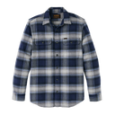 Vintage Flannel Work Shirt - Light Blue Navy