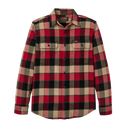 Vintage Flannel Work Shirt - Red / Cream Plaid