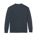 Waffle Knit Henley - Blue Mussel