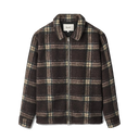 Cabin Zip Fleece - Brown/Check