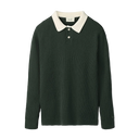 Sow Rib Polo Knit - Dark Green