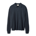 Timber Brushed Polo Knit - Navy