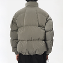 Dope Dyed Ripple Nylon Down Jacket - Woody Beige