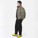 Dope Dyed Ripple Nylon Down Jacket - Woody Beige