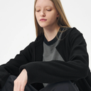 WF Light Zip Cardigan - Black