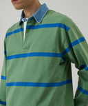 Langdon Rugby Shirt - Olive Blue