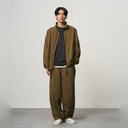 Mini Check Nylon Pant - Brown Check